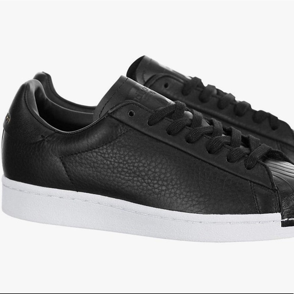 🆕Adidas Pure Lite Black Leather Superstar Sneaker - Picture 6 of 7